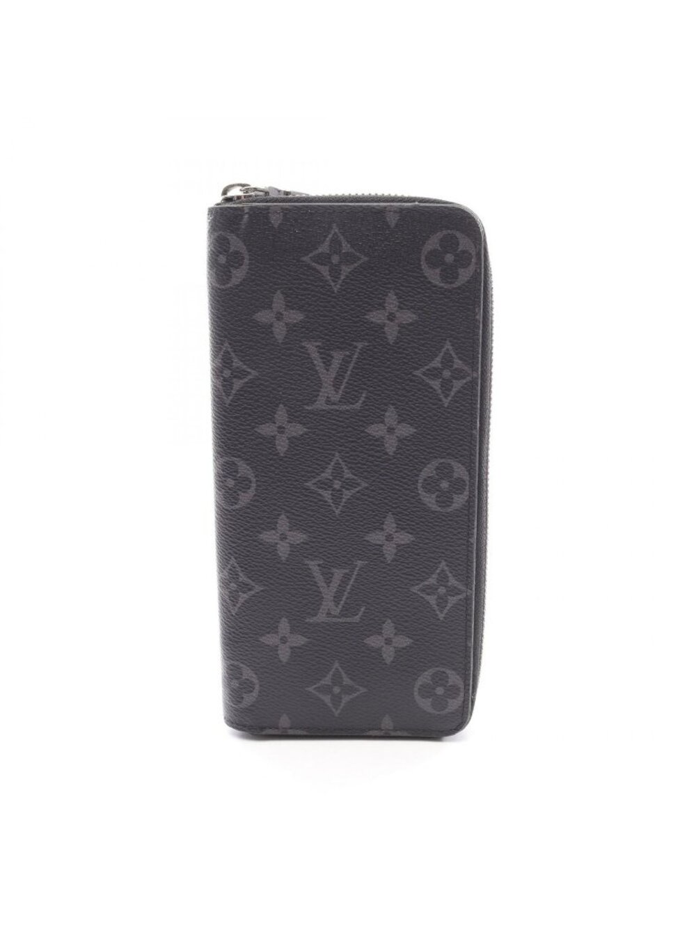Louis Vuitton Round Wallet Zippy Vertical Monogram Eclipse Leather